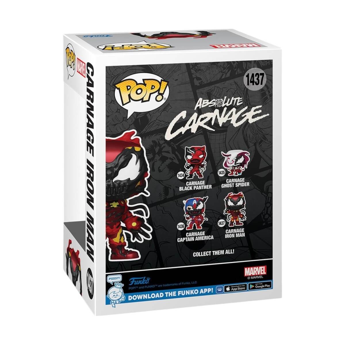 Absolute Carnage - Carnage Iron Man (1437) Funko Pop! Marvel Carnageized Vinyl Figure 10 cm