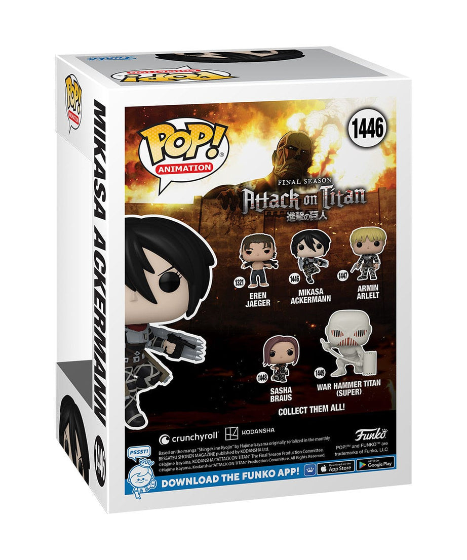 Attack on Titan - Mikasa Ackermann (1446) Funko Pop! Animation Vinyl Figure 9 cm
