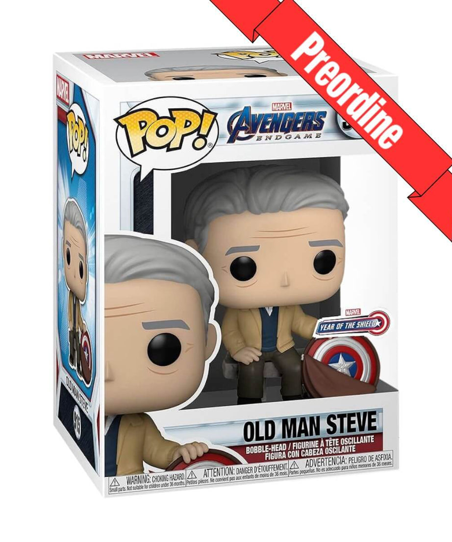 Avengers: Endgame - Old Man Steve (Year of the Shield) (915) Funko Pop! Marvel 80th Anniversary Vinyl Figure 9 cm
