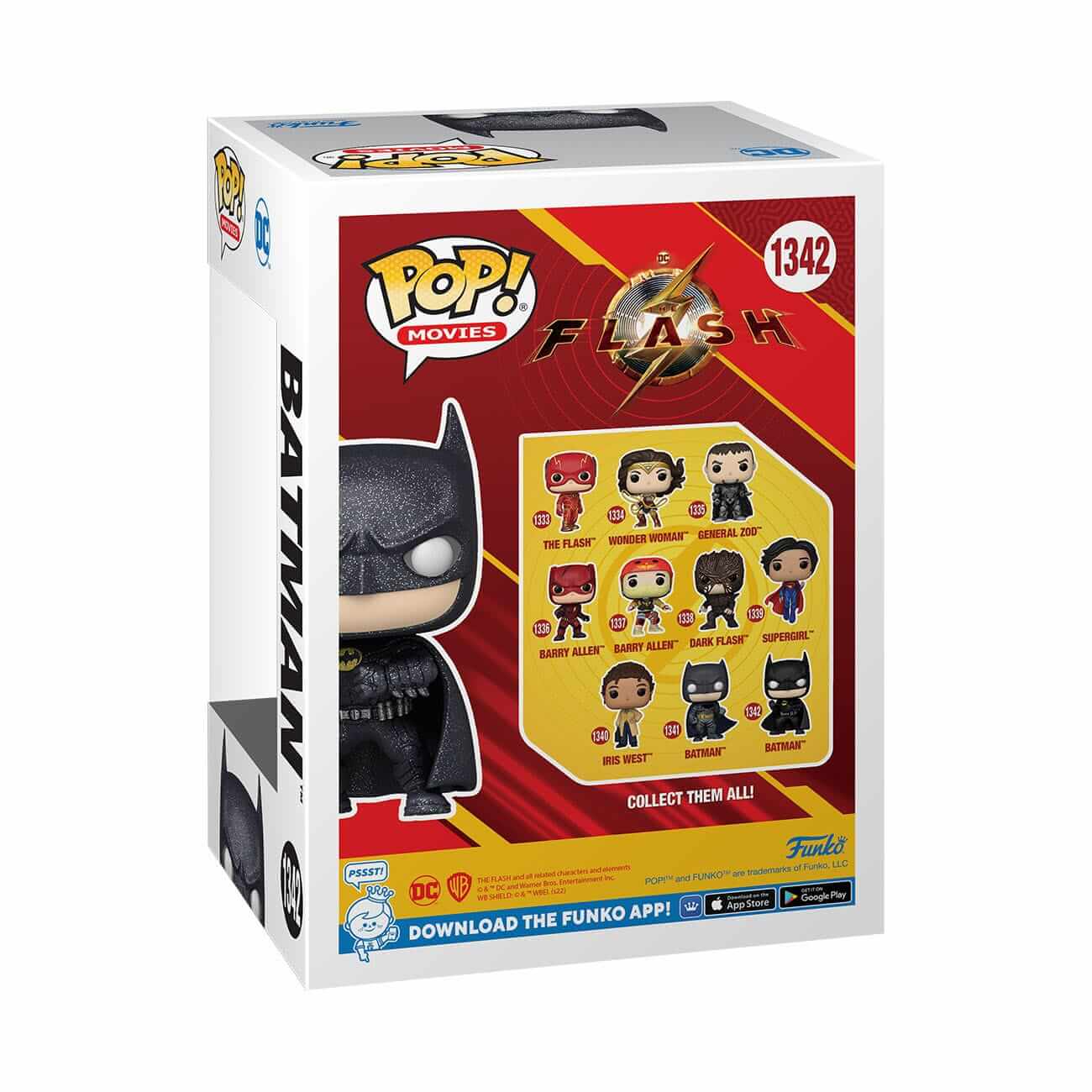 The Flash - Batman (Michael Keaton) DIAMOND GLITTER (1342) Funko Pop! Movies DC Vinyl Figure DGLT 9 cm