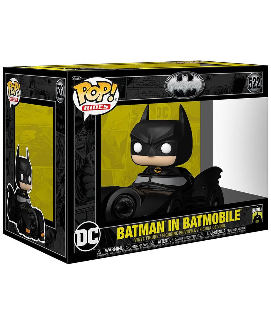 Batman 85th Aniversary - Batman in Batmobile (522) Funko Pop! Rides DC Vinyl Figure 12 cm