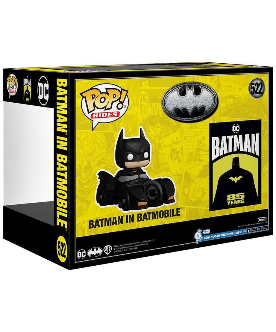 Batman 85th Aniversary - Batman in Batmobile (522) Funko Pop! Rides DC Vinyl Figure 12 cm