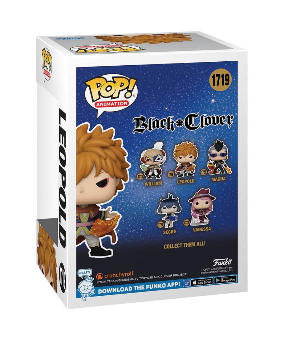 Black Clover - Leopold Vermillion (1719) Funko Pop! Animation Anime Vinyl Figure 11 cm