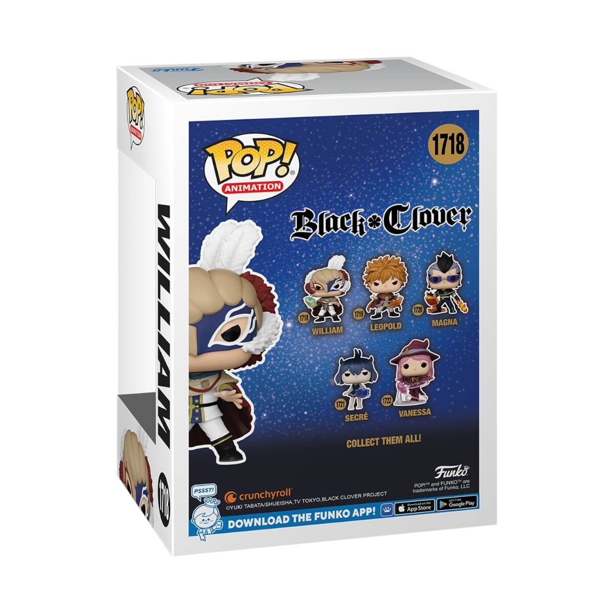 Black Clover - William Vangeance (1718) Funko Pop! Animation Anime Vinyl Figure 12 cm
