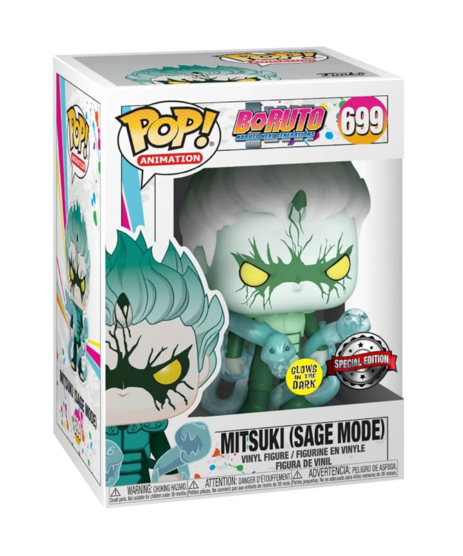 Boruto: Naruto Next Generations - Mitsuki (Sage Mode) GLOW IN THE DARK (699) Funko Pop! Animation Anime Vinyl Figure 9 cm