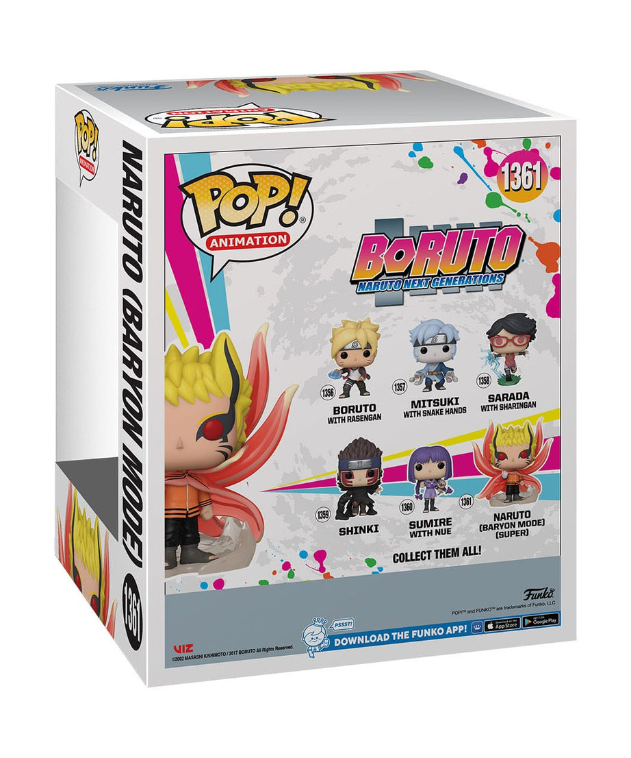 Boruto: Naruto Next Generations - Naruto (Baryon Mode) (1361) Super Sized Funko Pop! Vinyl Figure 15 cm