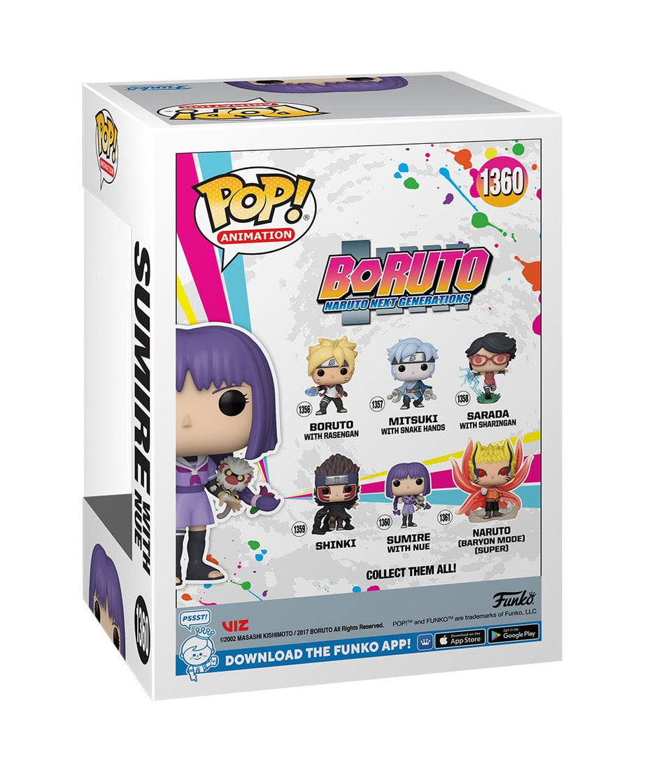 Boruto: Naruto Next Generations - Sumire with Nue (1360) Funko POP! Animation Vinyl Figure 9 cm