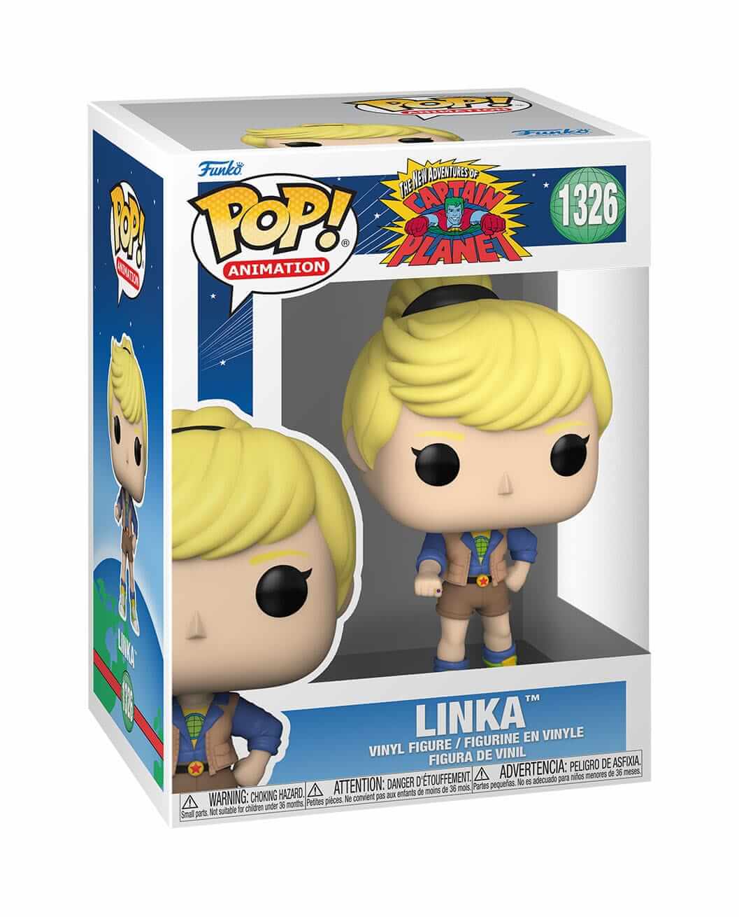 Captain Planet and the Planeteers - Linka (1326) Funko Pop! Animation Vinyl Figure 9 cm
