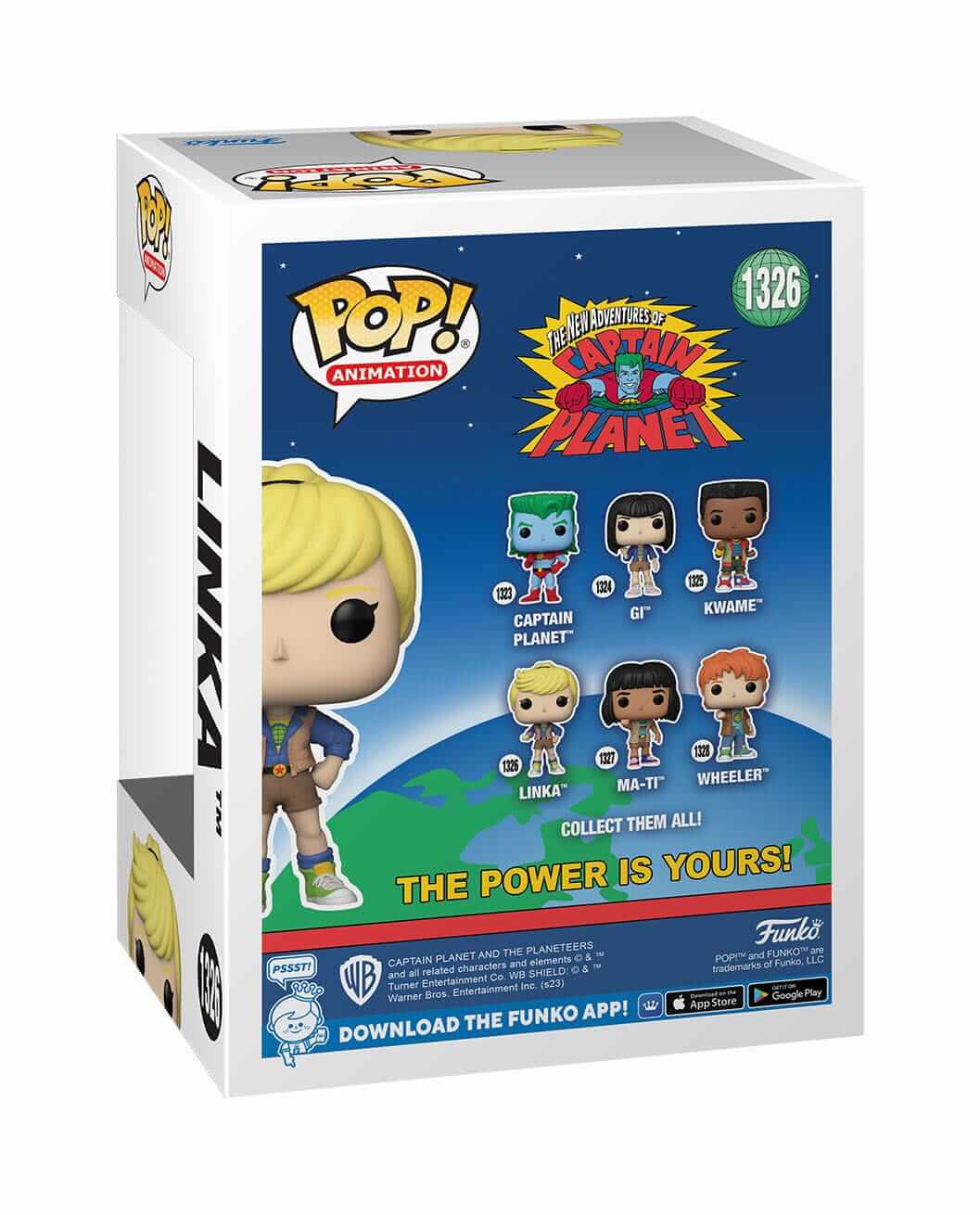 Captain Planet and the Planeteers - Linka (1326) Funko Pop! Animation Vinyl Figure 9 cm