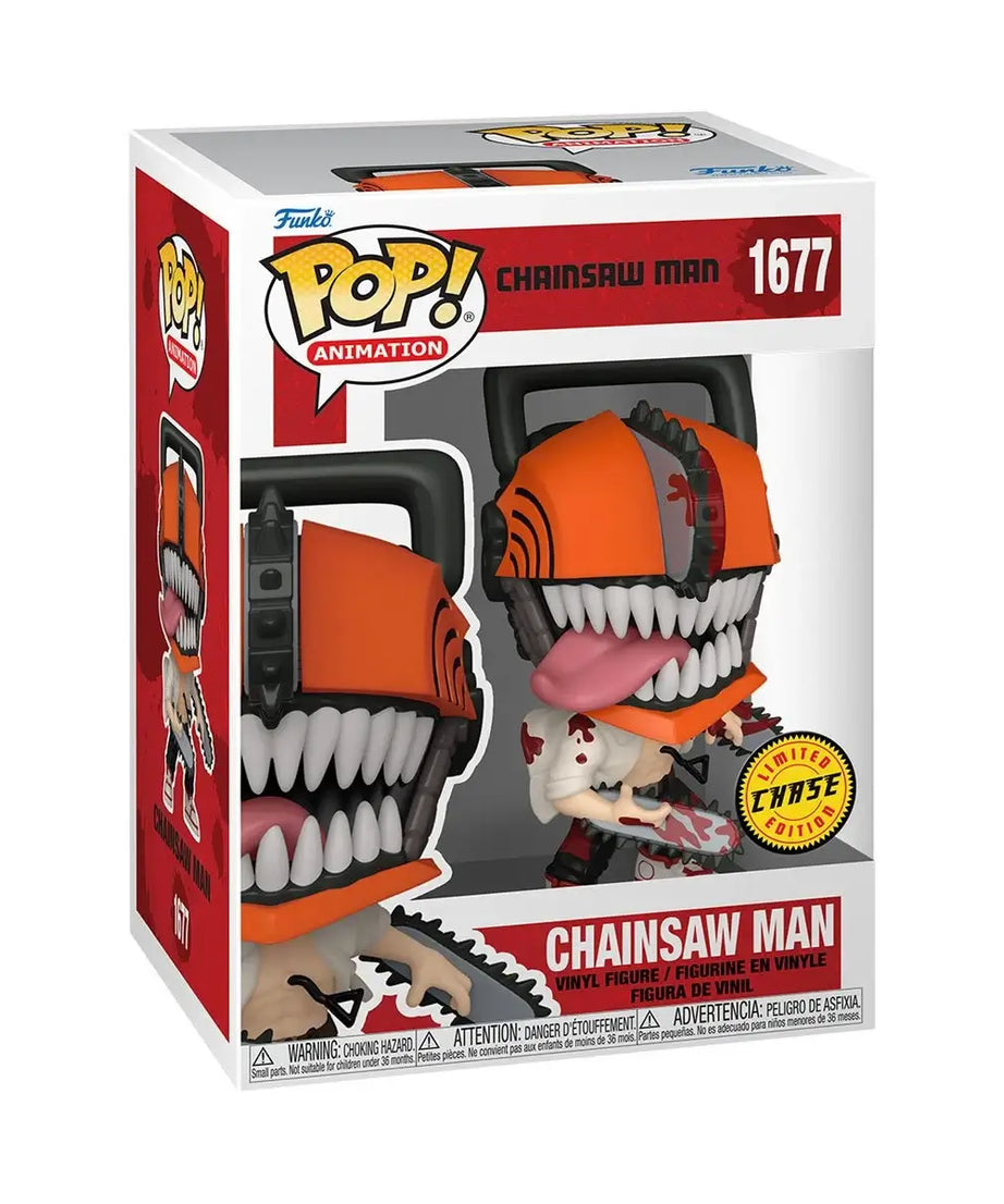Chainsaw Man - Denji Chainsaw Man (CHASE) (1677) Funko Pop! Animation Anime Vinyl Figure 9 cm