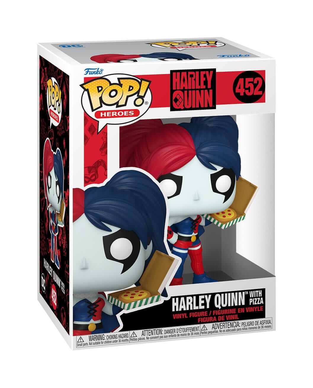 Harley Quinn - Harley Quinn with Pizza (452) Funko Pop! Heroes Vinyl Figure 9 cm