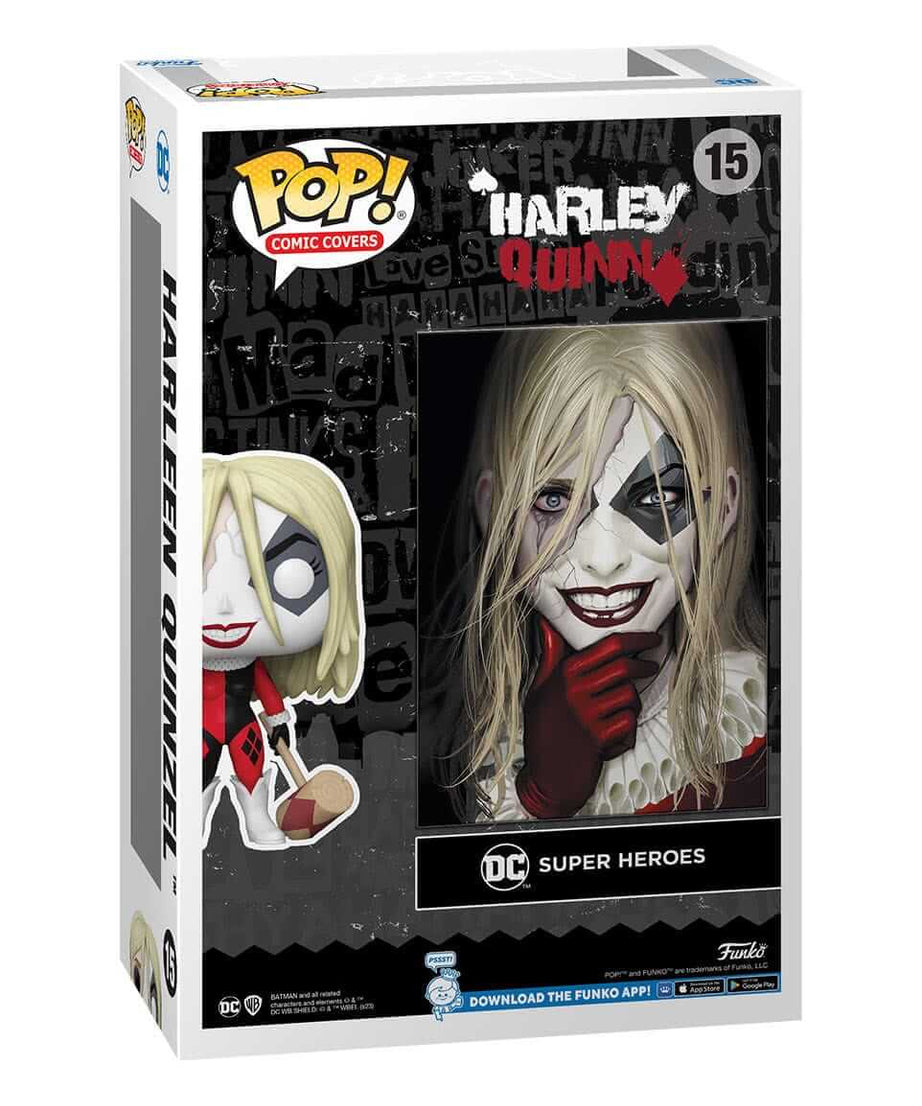 DC Superheroes - Harleen Quinzel (15) Funko Pop! Comic Covers Harley Quinn Vinyl Figure 9 cm