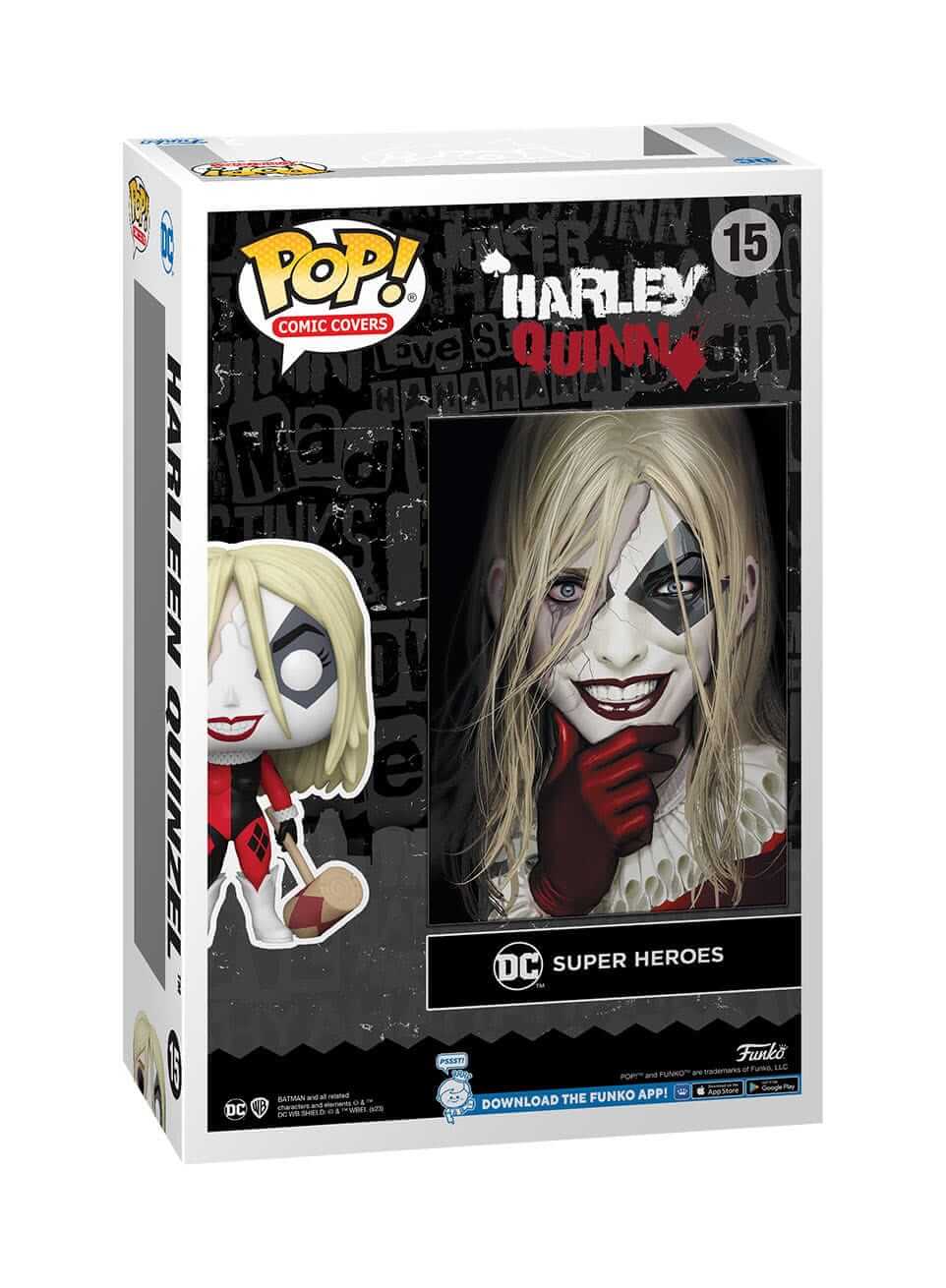 DC Superheroes - Harleen Quinzel (15) Funko Pop! Comic Covers Harley Quinn Vinyl Figure 9 cm