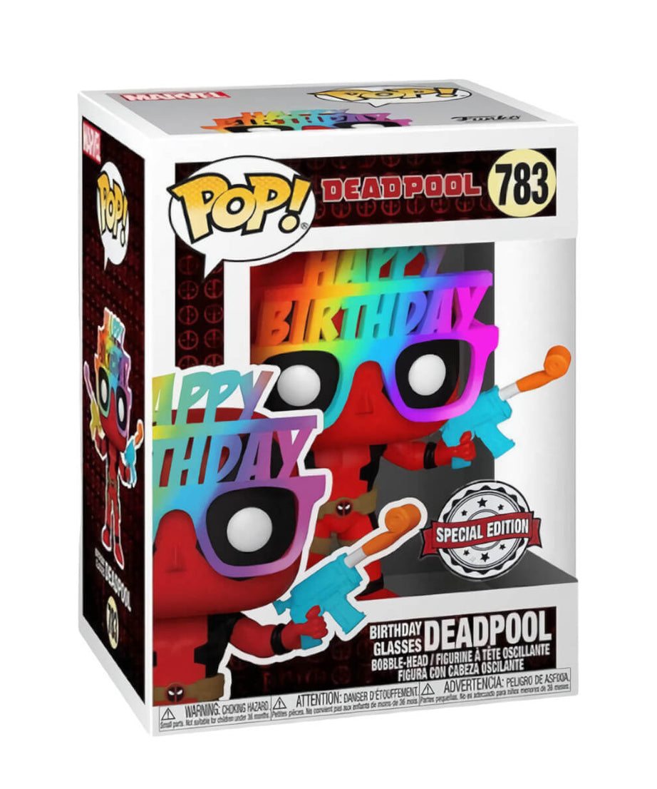 Deadpool - Birthday Glasses Deadpool (783) Special Edition Funko Pop! Marvel Vinyl Figure 9 cm