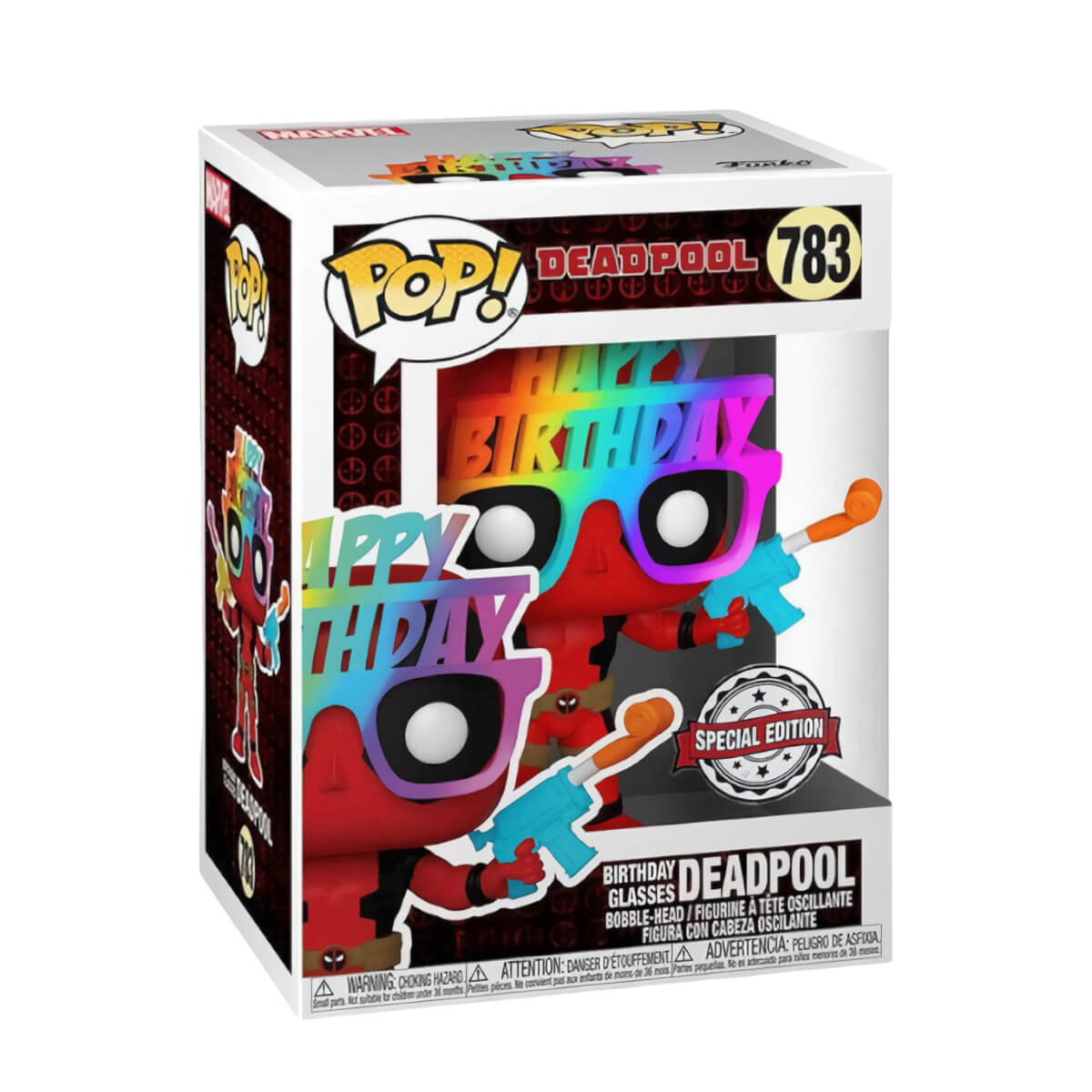 Deadpool - Birthday Glasses Deadpool (783) Special Edition Funko Pop! Marvel Vinyl Figure 9 cm