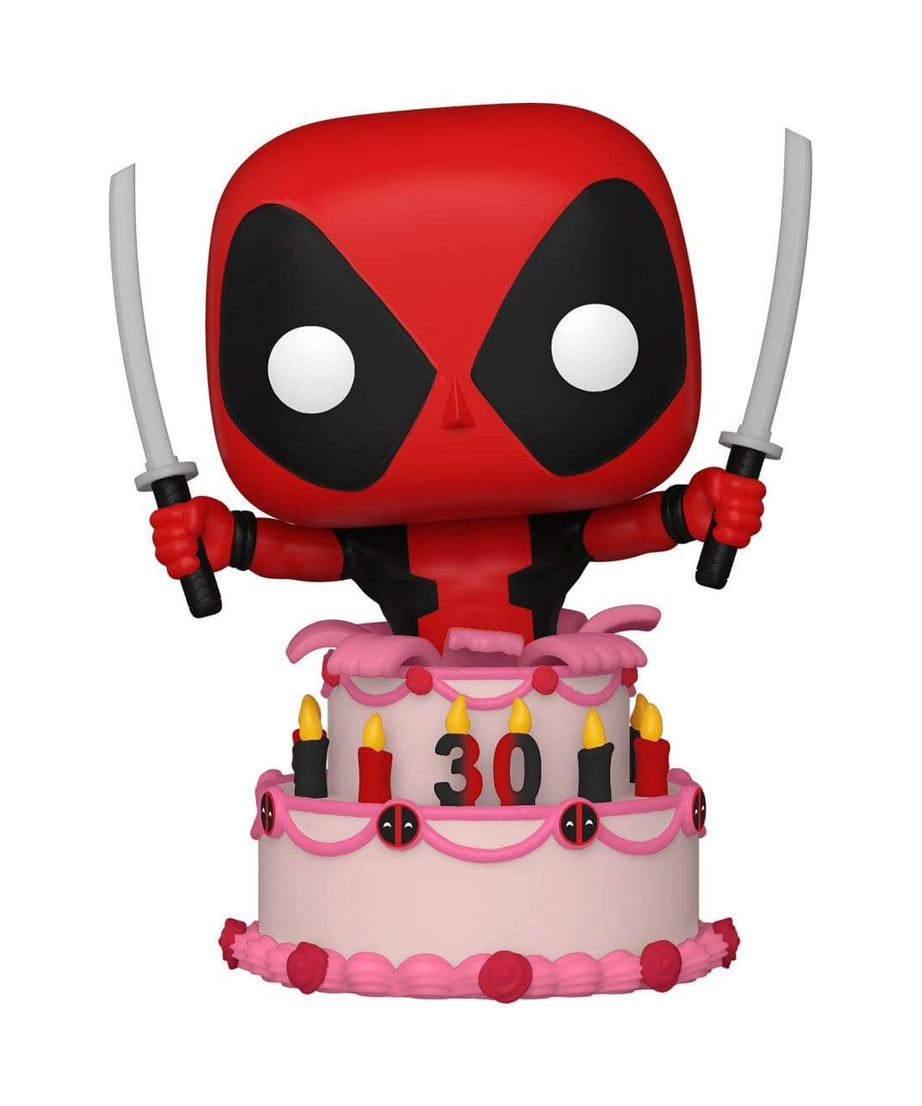 Deadpool 30th Anniversary - Deadpool in Cake (776) Funko Pop! Marvel Birthday Vinyl Figure 9 cm
