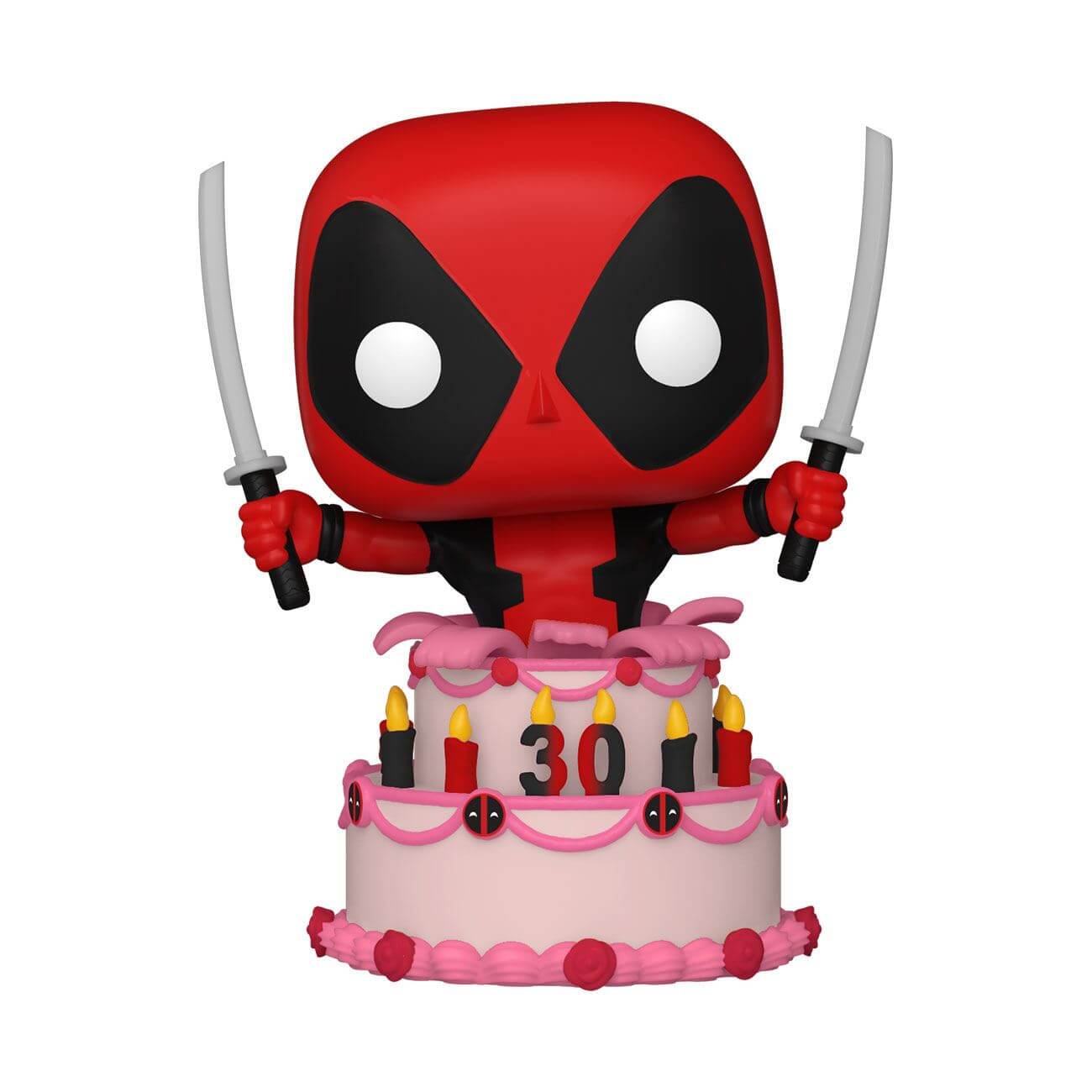 Deadpool 30th Anniversary - Deadpool in Cake (776) Funko Pop! Marvel Birthday Vinyl Figure 9 cm