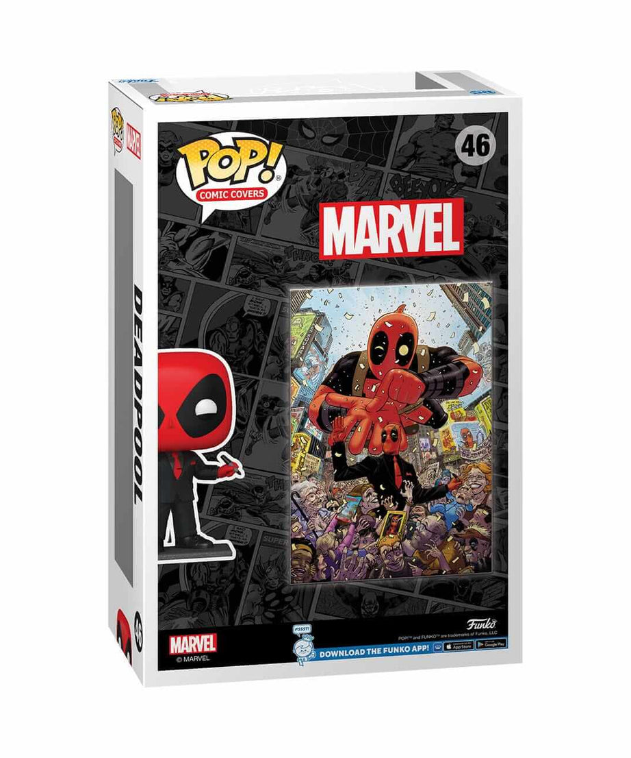 Deadpool (2025) #1 - Deadpool in Black Suit (46) Funko Pop! Comic Covers Marvel Vinyl Figure 9 cm