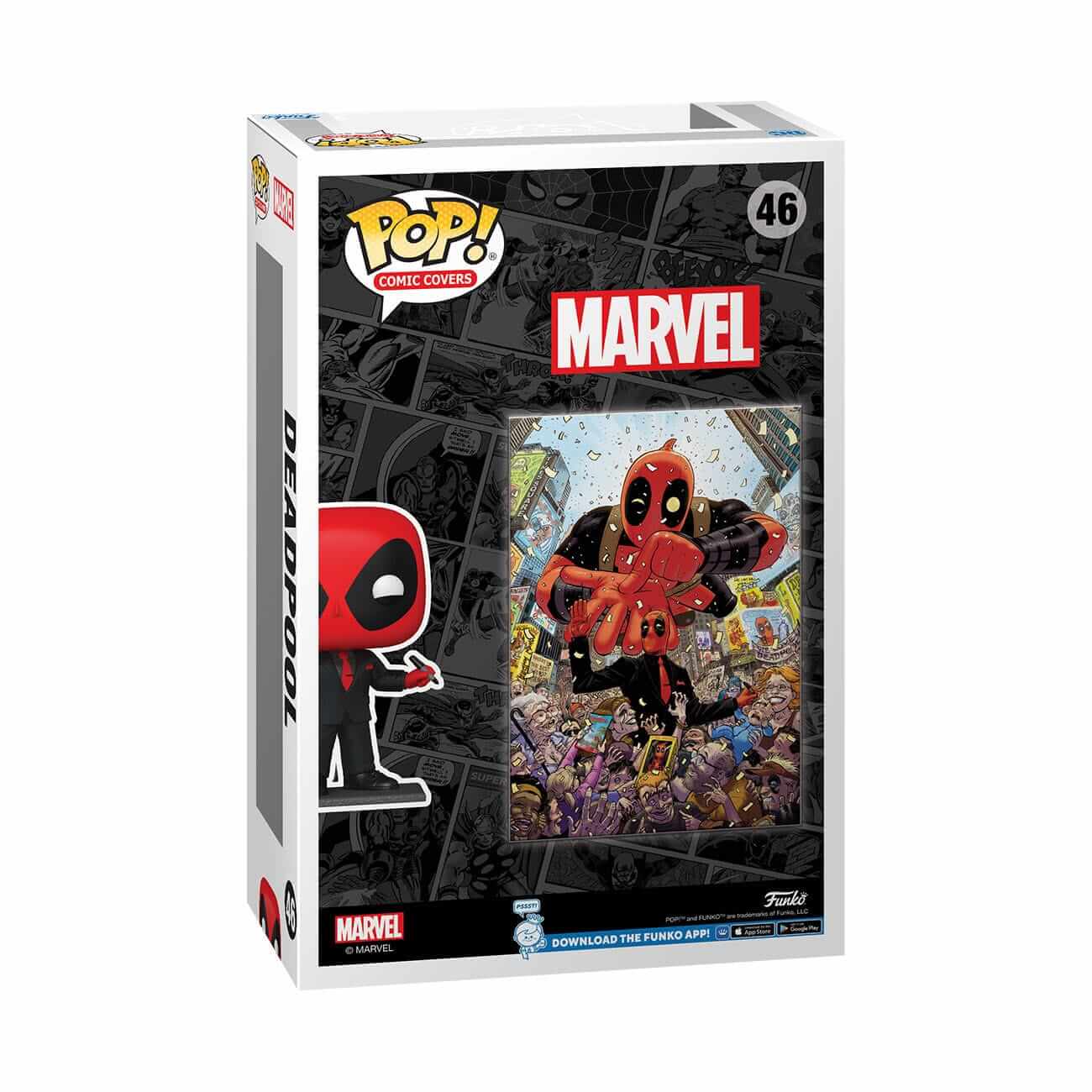 Deadpool (2025) #1 - Deadpool in Black Suit (46) Funko Pop! Comic Covers Marvel Vinyl Figure 9 cm