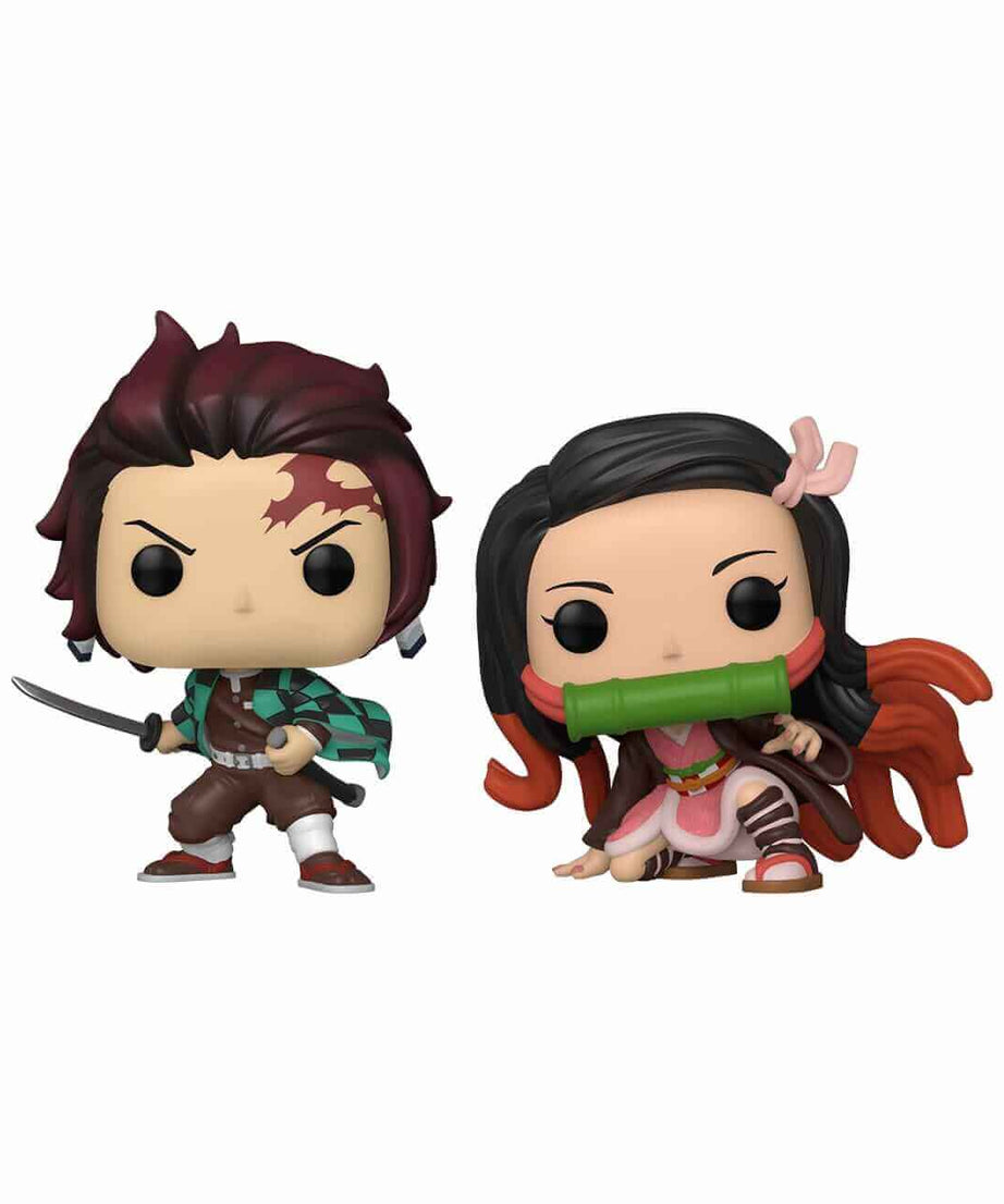 Demon Slayer - 2-Pack Tanjiro & Nezuko Funko Pop! Animation Anime Special Edition Vinyl Figures 9 cm