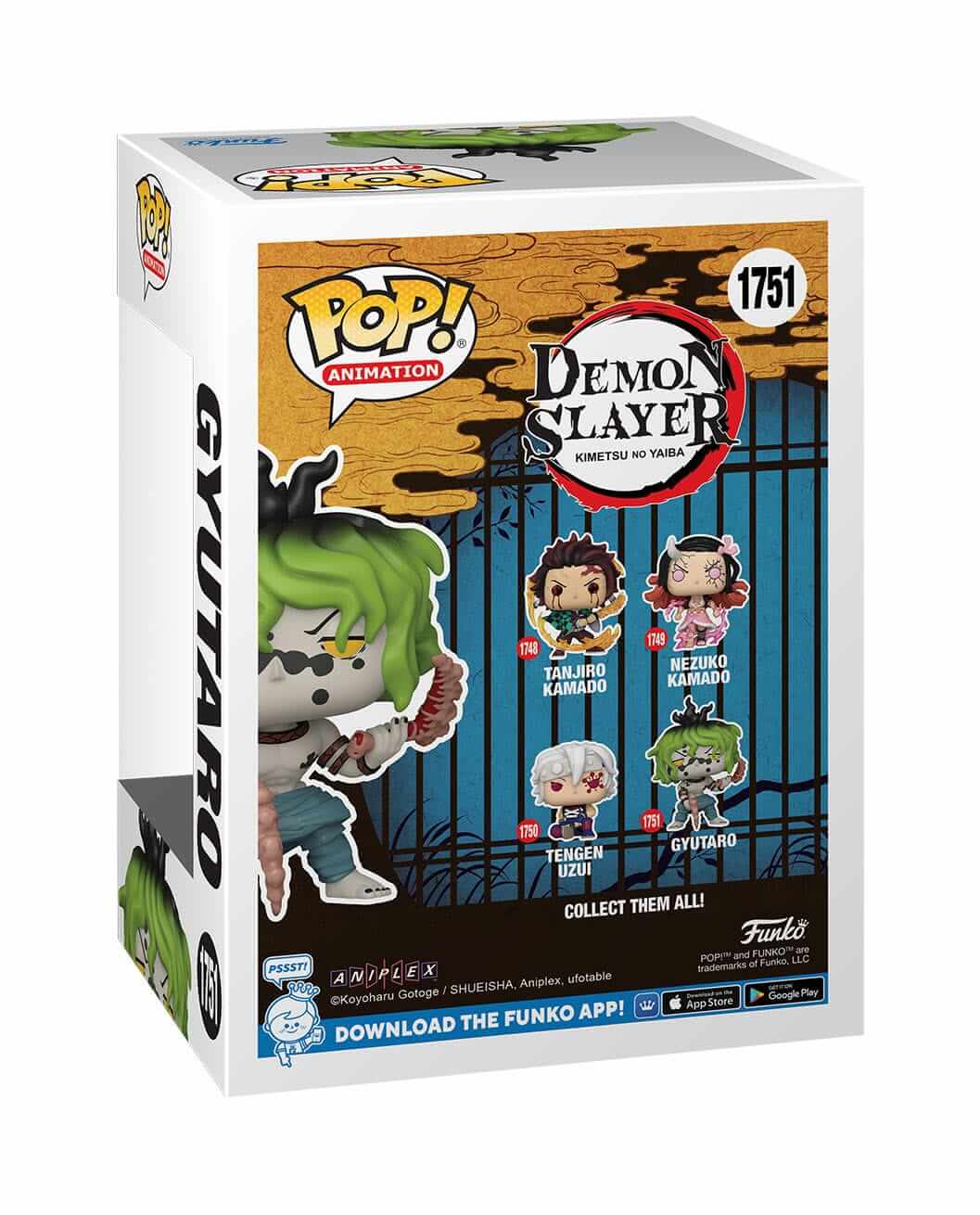 Demon Slayer - Gyutaro (1751) Funko Pop! Animation Anime Vinyl Figure 12 cm