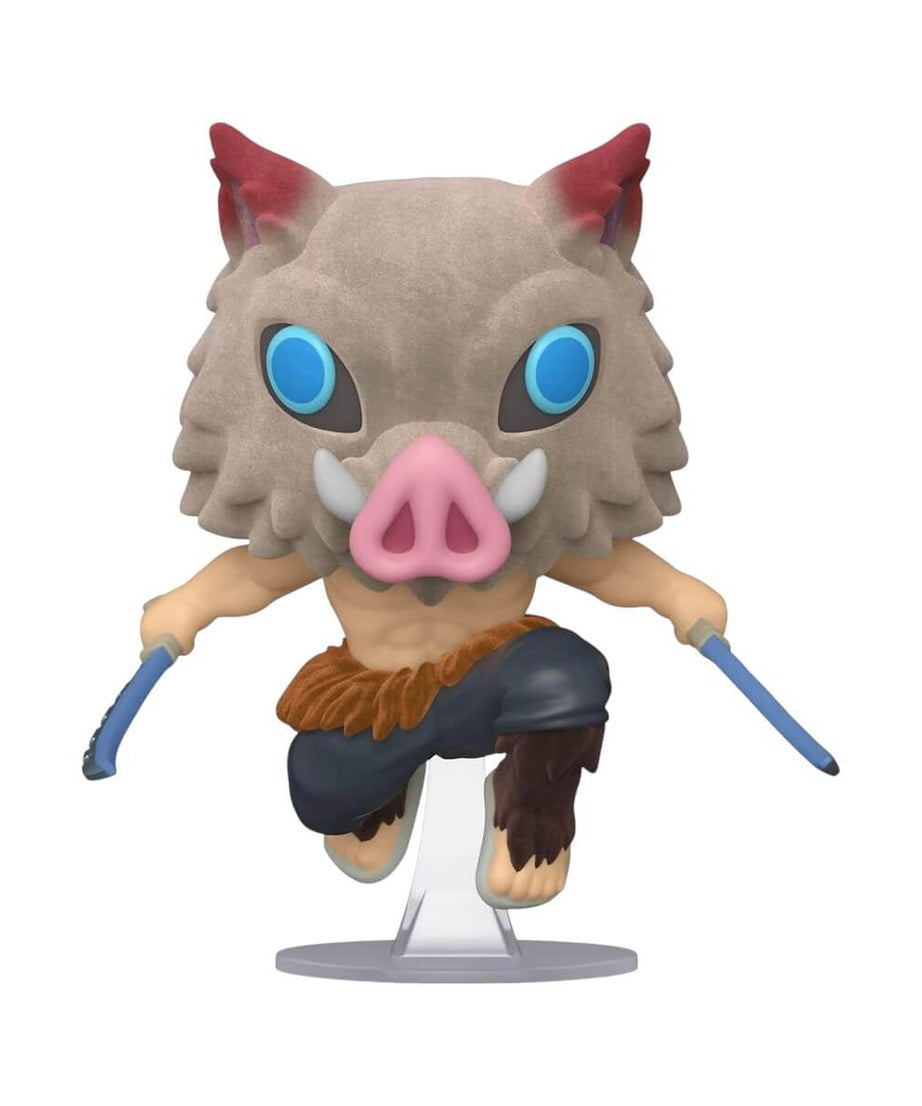 Demon Slayer - Inosuke Hashibira FLOCKED (875) Funko Pop! Animation Anime Vinyl Figure 9 cm