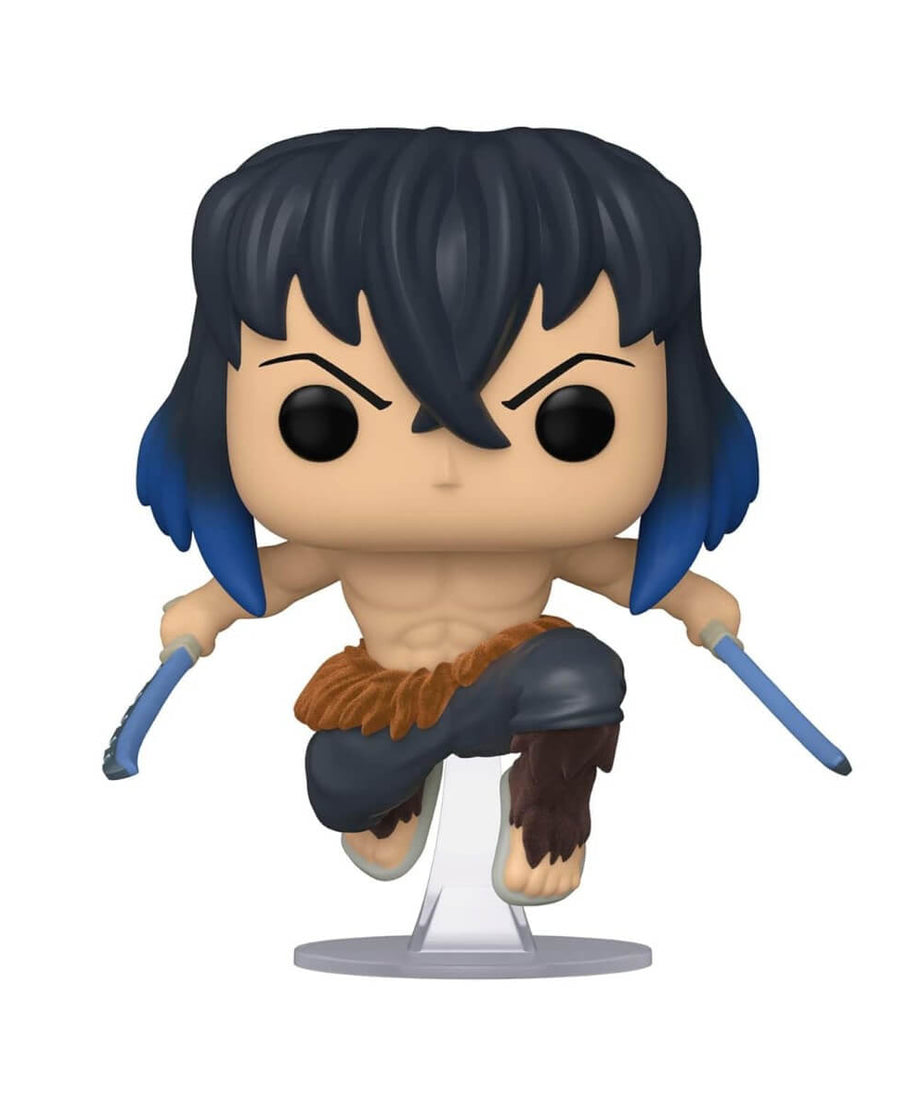 Demon Slayer - Inosuke Hashibira FLOCKED CHASE (875) Funko Pop! Animation Anime Vinyl Figure 9 cm