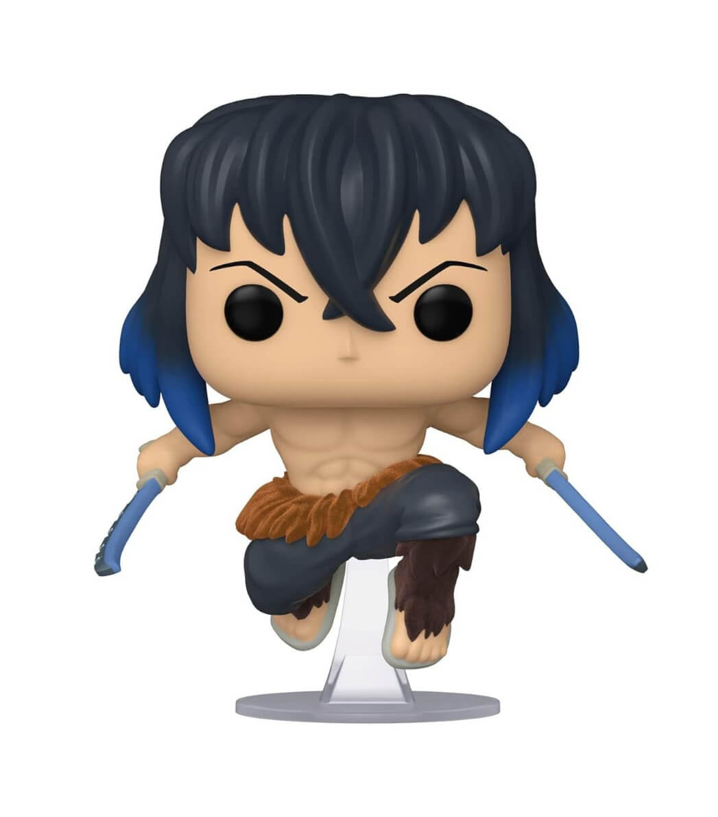 Demon Slayer - Inosuke Hashibira FLOCKED CHASE (875) Funko Pop! Animation Anime Vinyl Figure 9 cm