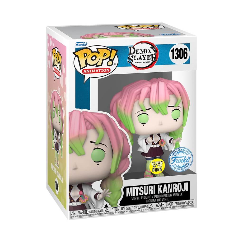Demon Slayer - Mitsuri Kanroji GLOW IN THE DARK (1306) Funko Pop! Animation Anime Vinyl Figure 9 cm