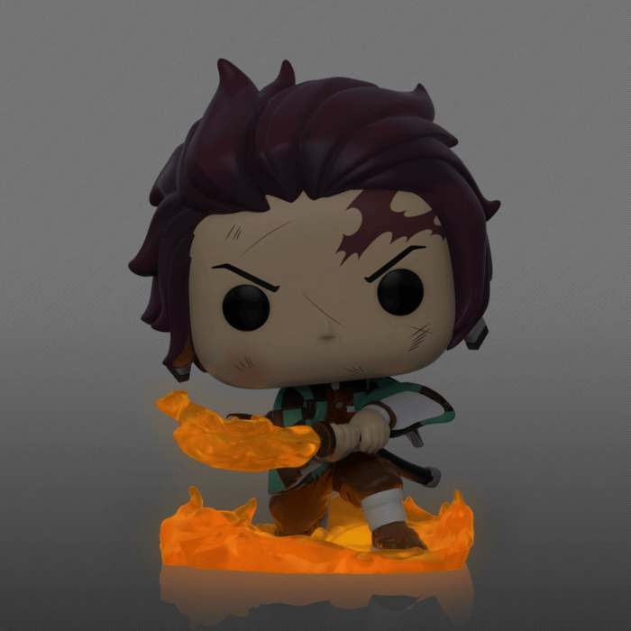 Demon Slayer - Tanjiro Kamado (Hinokami Kagura Dance) GLOW CHASE (874) Funko Pop! Animation Anime Vinyl Figure 9 cm