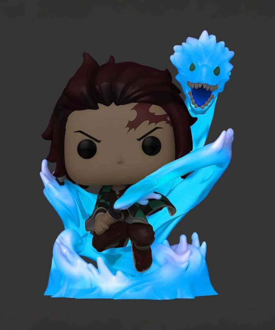 Demon Slayer - Tanjiro Kamado with Dragon (GLOW IN THE DARK) (873) Special Edition Funko Pop! Animation Anime Vinyl Figure 9 cm