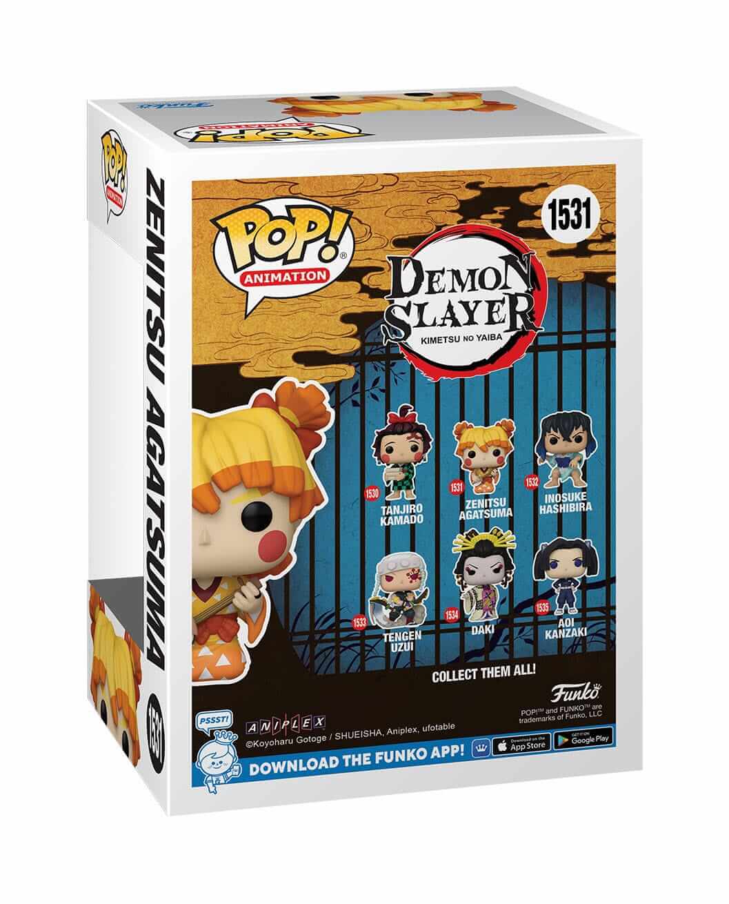 Demon Slayer - Zenitsu Agatsuma (Kimono) (1531) Funko Pop! Animation Anime Vinyl Figure 9 cm