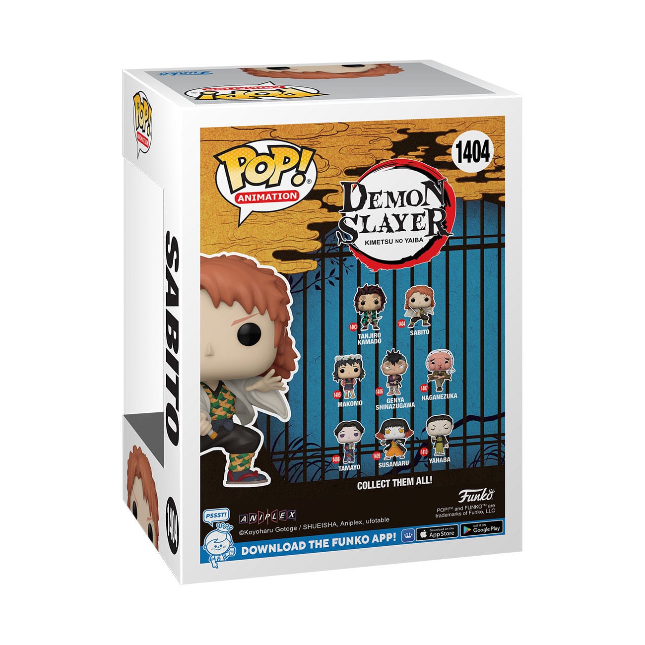 Demon Slayer - Sabito (No Mask) (1404) Funko POP! Animation Anime Vinyl Figure 9 cm