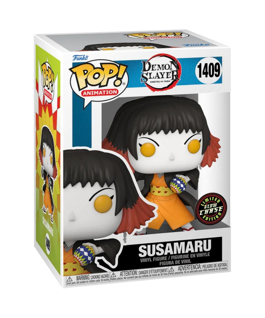 Demon Slayer - Susamaru GLOW CHASE (1409) Funko Pop! Animation Anime Vinyl Figure 9 cm