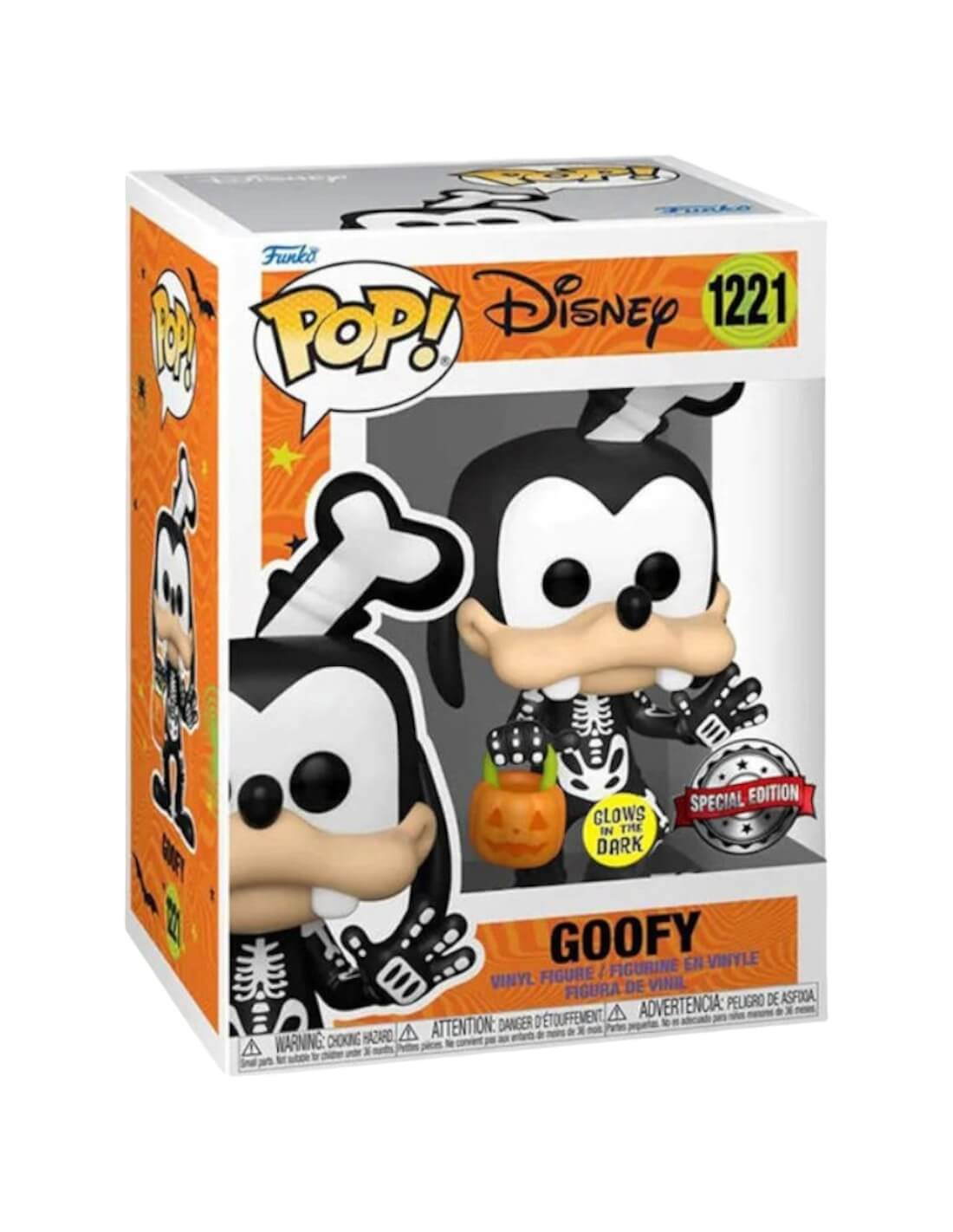Disney - Skeleton Goofy (GLOW IN THE DARK) (1221) Funko Pop! Special Edition Vinyl Figure 9 cm