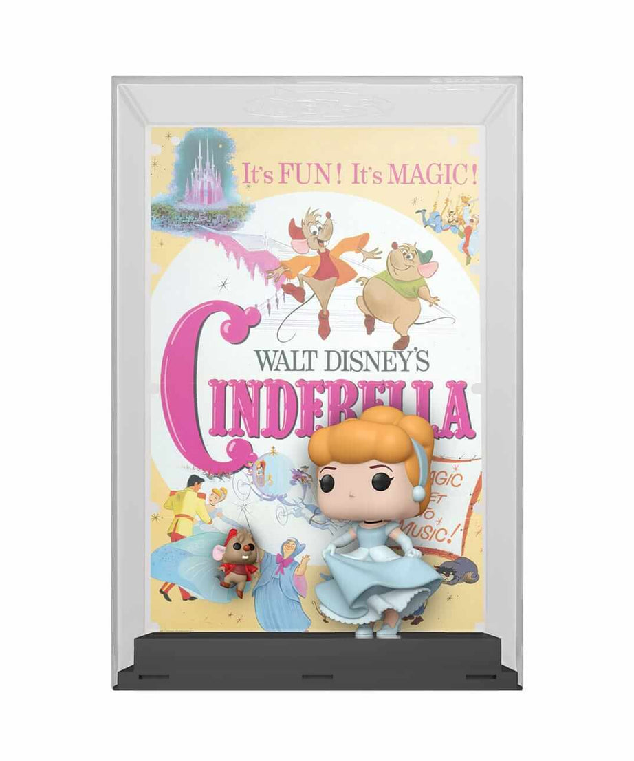 Disney Movie Posters - Cinderella with Jaq (12) Funko Pop! Disney 100th Anniversary Figure 9 cm