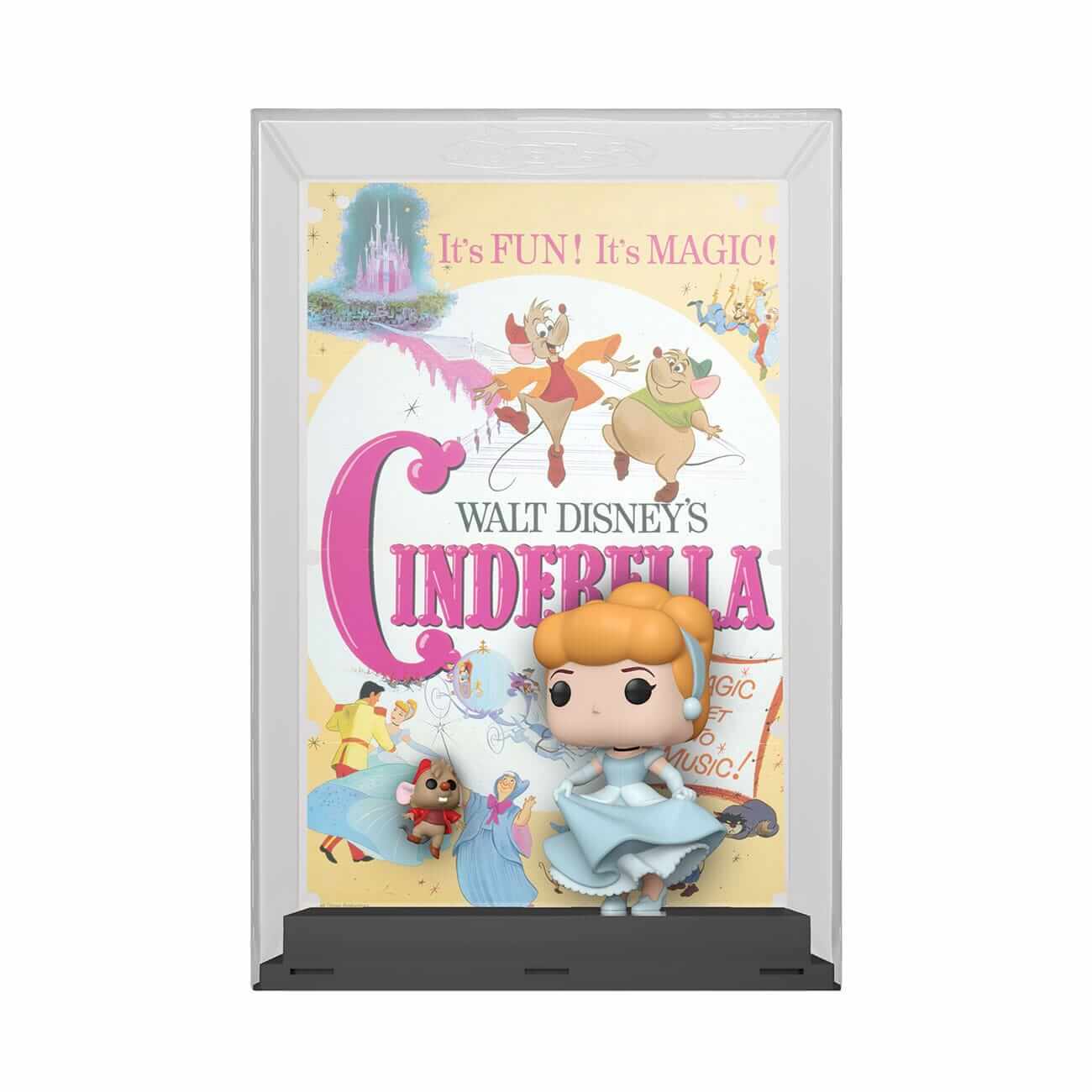 Disney Movie Posters - Cinderella with Jaq (12) Funko Pop! Disney 100th Anniversary Figure 9 cm