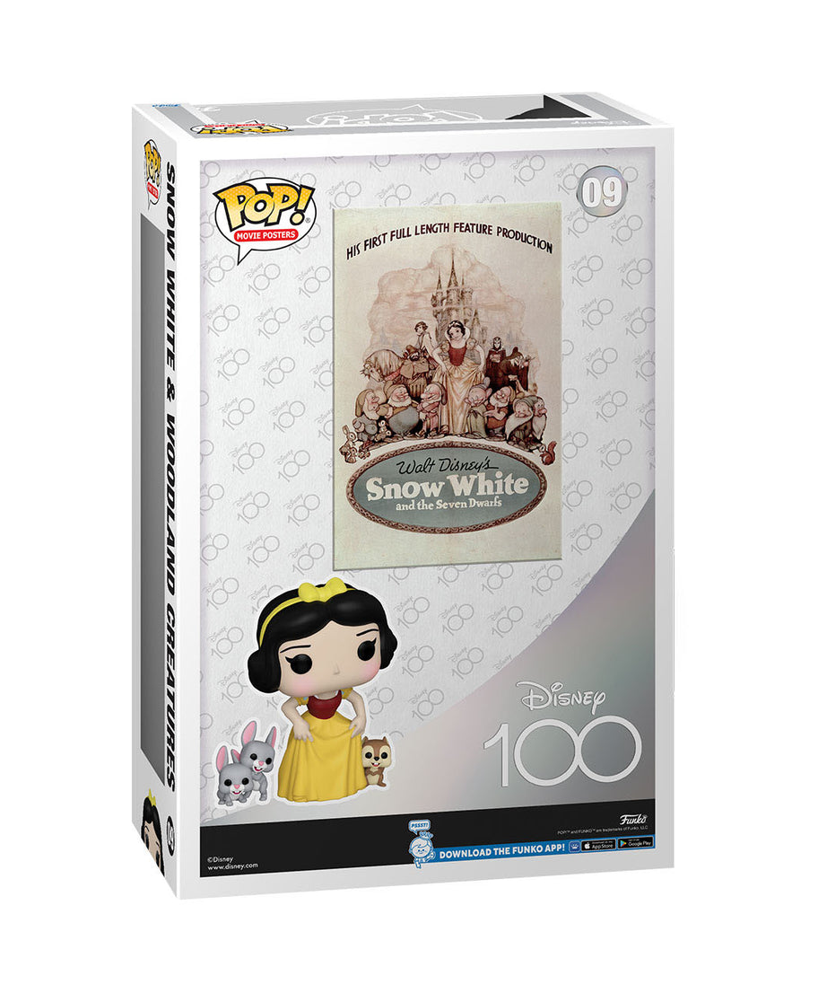 Disney Movie Posters - Snow White & Woodland Creatures (09) Funko Pop! Disney 100th Anniversary Biancaneve Figure 9 cm