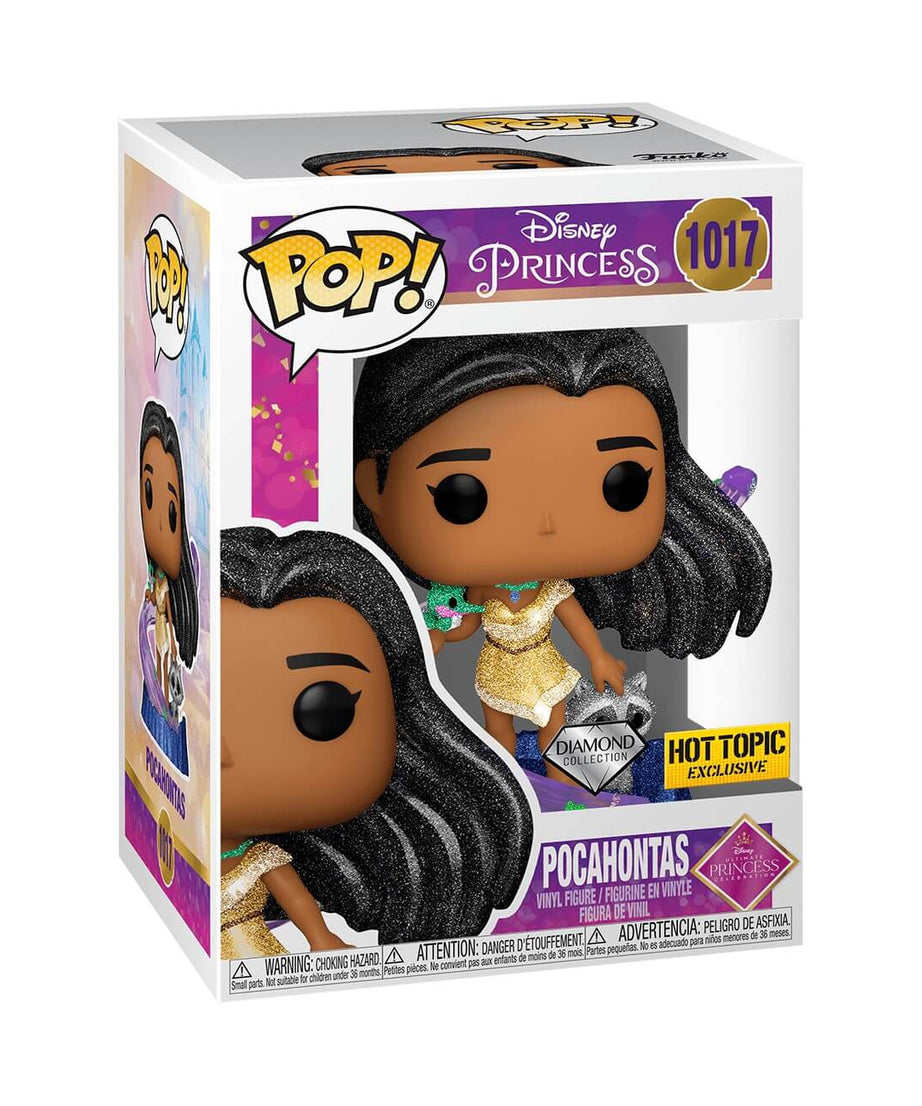 Disney Princesses - Pocahontas (DIAMOND GLITTER) (1017) Hot Topic Exclusive Funko Pop! Vinyl Figure DGLT 9 cm
