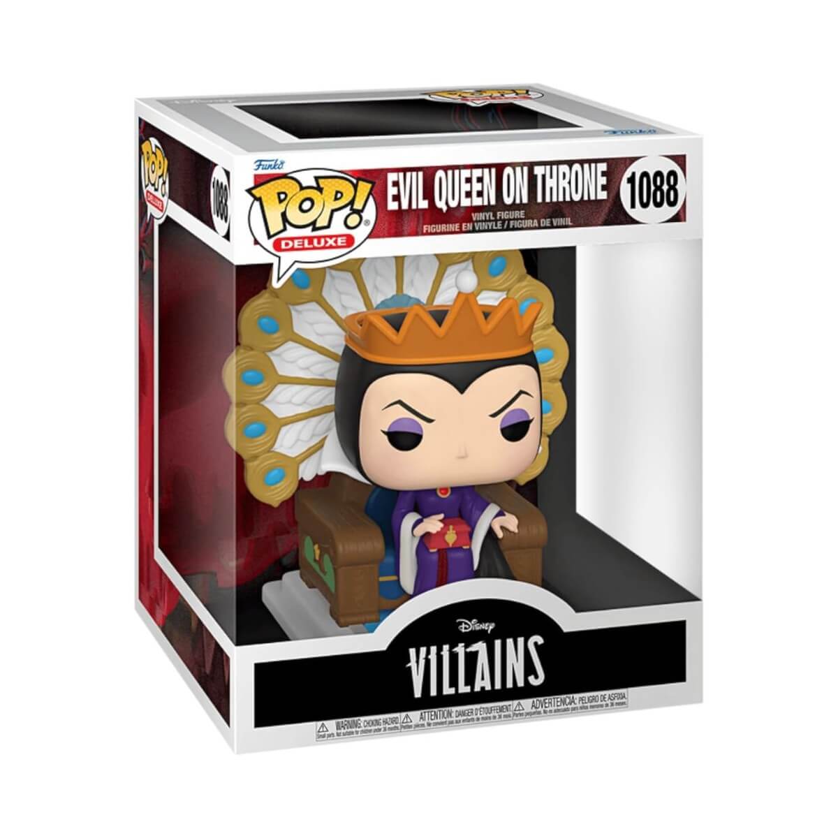 Disney Villains - Evil Queen on Throne (1088) Funko Pop! Deluxe Vinyl Figure 12 cm