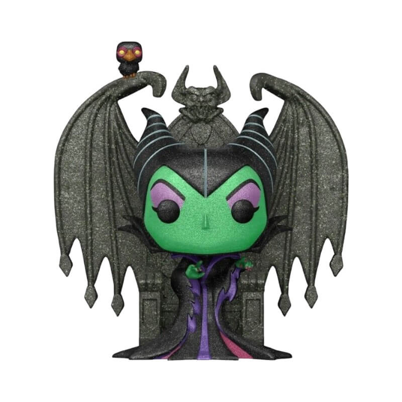 Disney Villains - Maleficent on Throne (DIAMOND GLITTER) (784) Funko Pop! Deluxe DGLT Vinyl Figure 12 cm