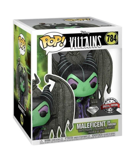 Disney Villains - Maleficent on Throne (DIAMOND GLITTER) (784) Funko Pop! Deluxe DGLT Vinyl Figure 12 cm