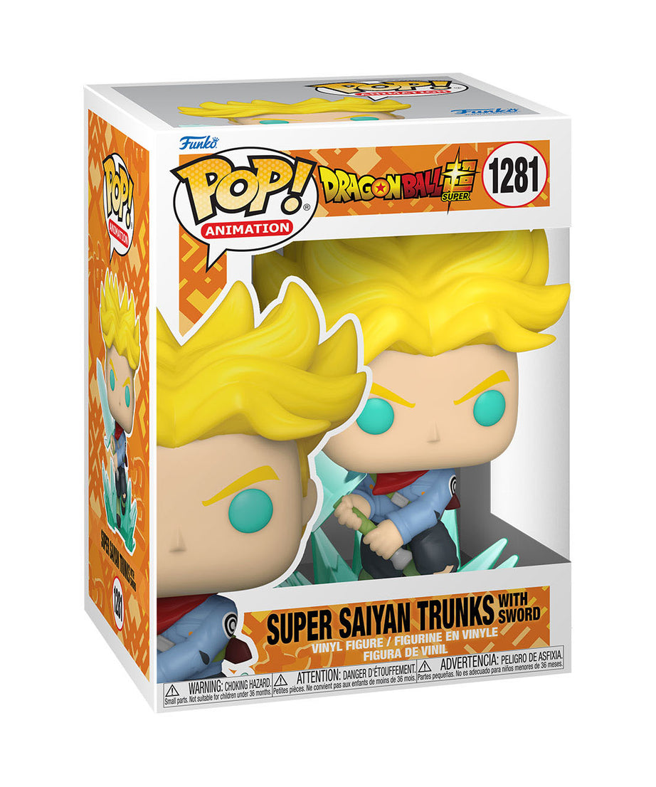 Dragon Ball Super - Super Saiyan Trunks with Sword (1281) Funko Pop! Animation Anime Vinyl Figure 9 cm