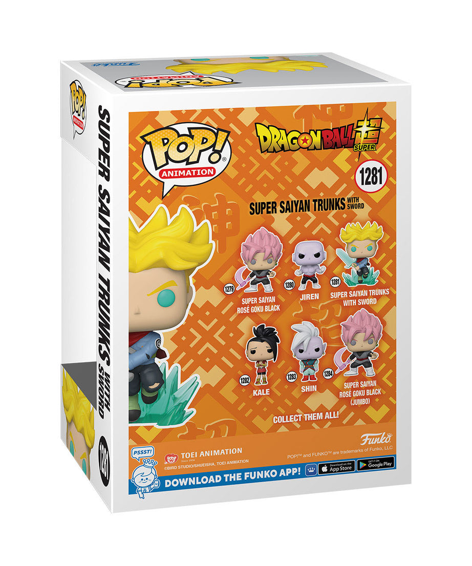 Dragon Ball Super - Super Saiyan Trunks with Sword (1281) Funko Pop! Animation Anime Vinyl Figure 9 cm