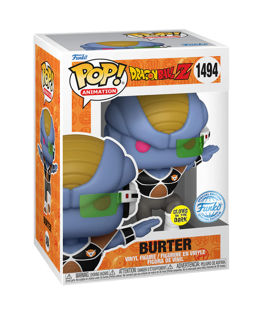Dragon Ball Z - Burter (GLOW IN THE DARK) (1494) Funko Pop! Animation Anime Vinyl Figure 12 cm