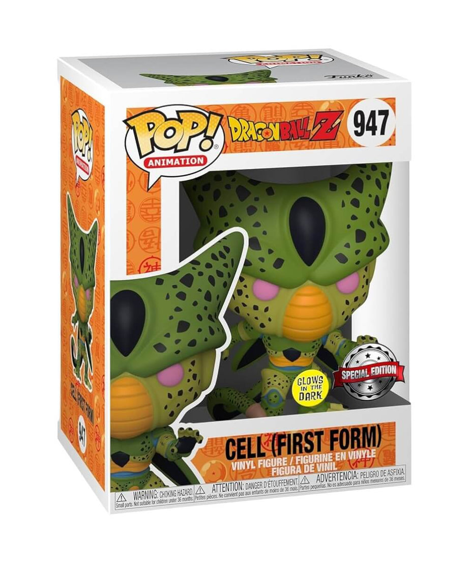 Dragon Ball Z - Cell (First Form) (GLOW IN THE DARK) (947) Funko Pop! Animation Anime Vinyl Figure 10 cm