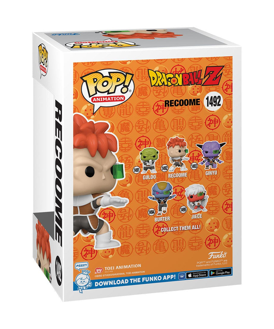 Dragon Ball Z - Recoome (1492) Funko Pop! Animation Anime Recome Squadra Ginew Vinyl Figure 12 cm