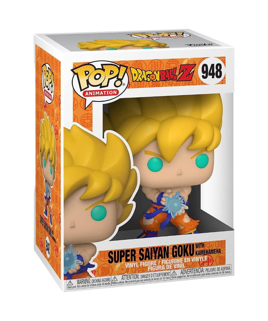 Dragon Ball Z - Super Saiyan Goku with Kamehameha (948) Funko Pop! Animation Anime SSJ Onda Energetica Vinyl Figure 12 cm