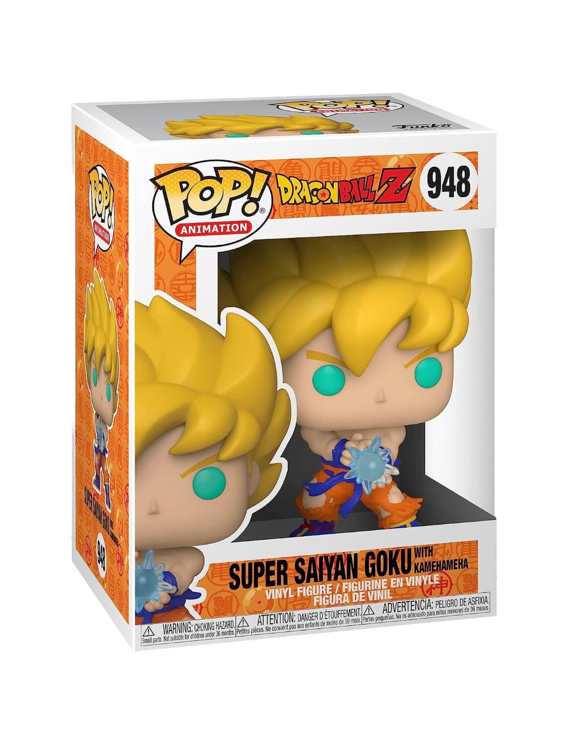 Dragon Ball Z - Super Saiyan Goku with Kamehameha (948) Funko Pop! Animation Anime SSJ Onda Energetica Vinyl Figure 12 cm