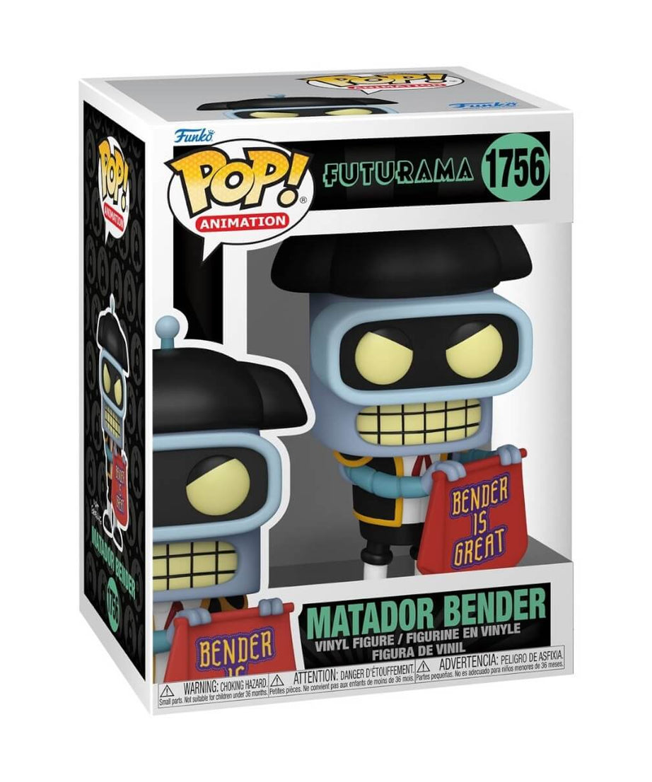 Futurama - Bender (Matador) (1756) Funko Pop! Animation Vinyl Figure 11 cm